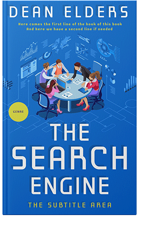 Pre Made Book Cover Science Blue