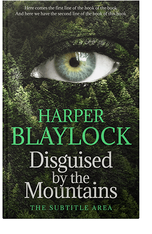 Pre Made Book Cover Hunter Green