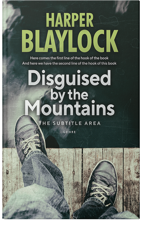 Front view of Premade Abstract Book Cover - Outer Space