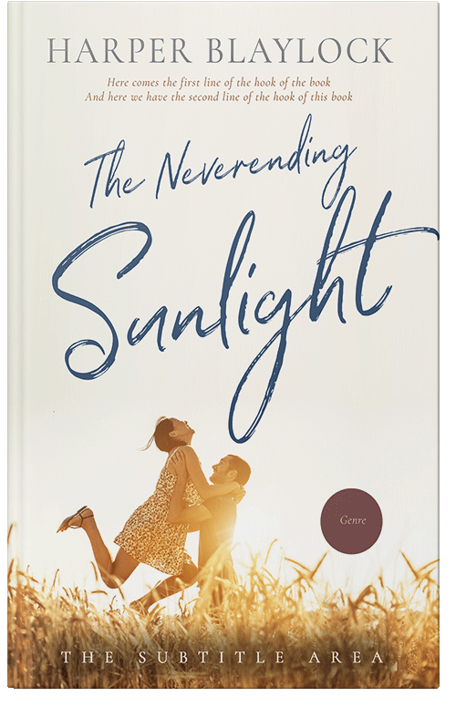 Front view of Premade Romance Book Cover - Merino