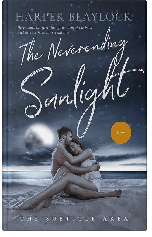 Front view of Premade Romance Book Cover - Ebony Clay