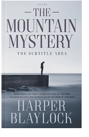 Pre Made Book Cover River Bed