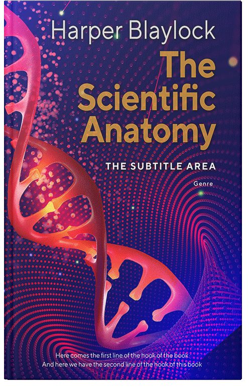 Front view of Premade Abstract Book Cover - Cabaret