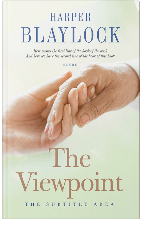 Front view of Premade Health & Mind & Body Book Cover - Ecru White