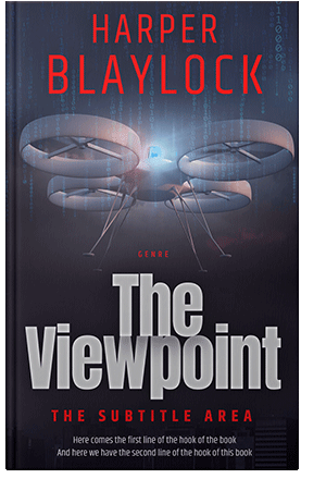 Pre Made Book Cover Steel Gray