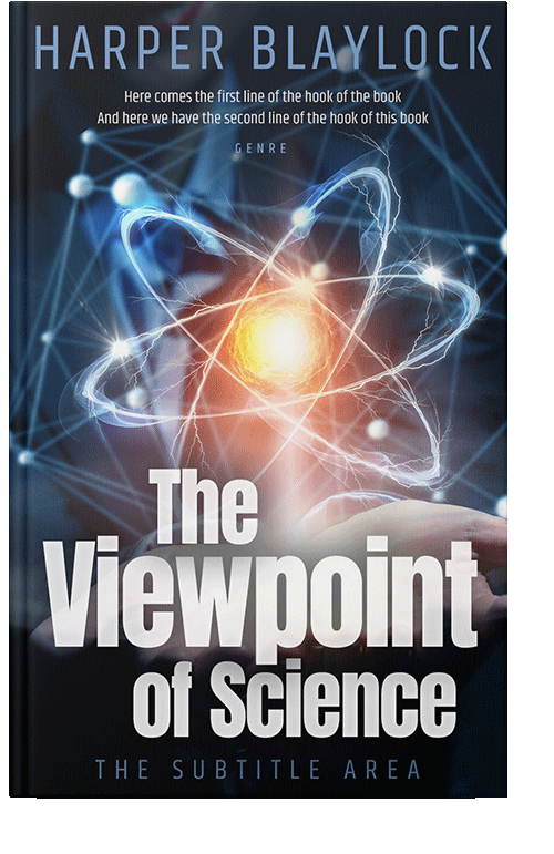 Front view of Wafer #6820 - Premade Science & Nature Book Cover