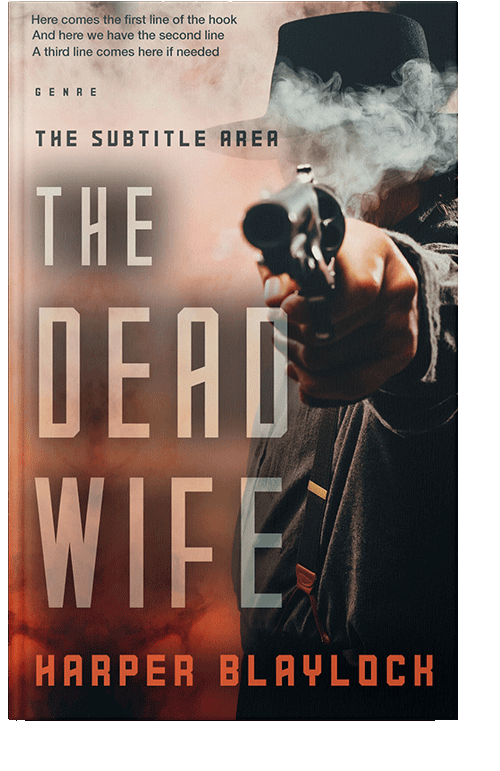 Front view of Eunry #6834 - Premade Action & Adventure Book Cover