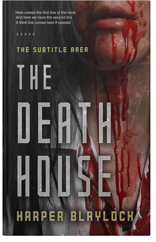 Front view of Gondola #6835 - Premade Horror Book Cover