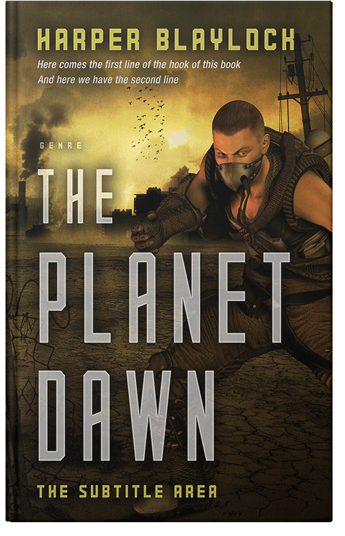 Front view of Sorrell Brown #6852 - Premade Apocalyptica Book Cover