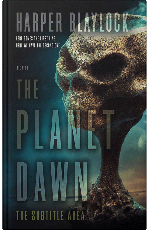 Front view of Bunker #6868 - Premade Horror Book Cover