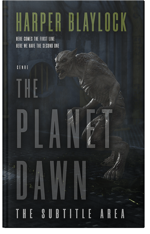 Front view of Woodsmoke #6871 - Premade Fantasy Book Cover