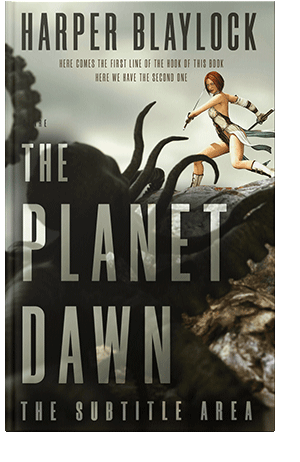 Pre Made Book Cover Foggy Gray