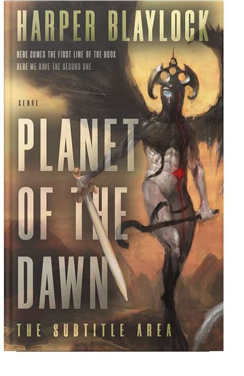 Front view of Roman Coffee #6877 - Premade Fantasy Book Cover