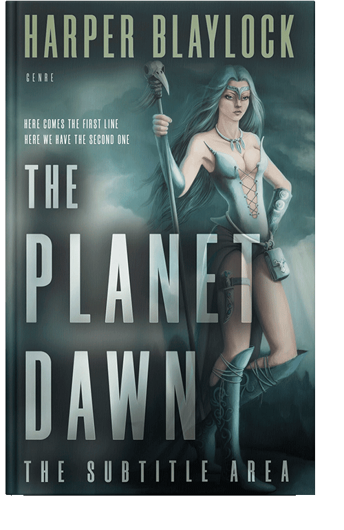 Front view of Outer Space #6878 - Premade Science Fiction Book Cover