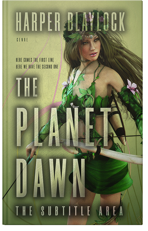 Front view of Premade Fantasy Book Cover - Woodland