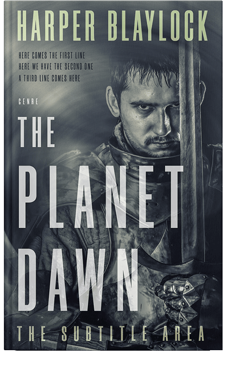 Front view of Bright Gray #6883 - Premade Historical Book Cover