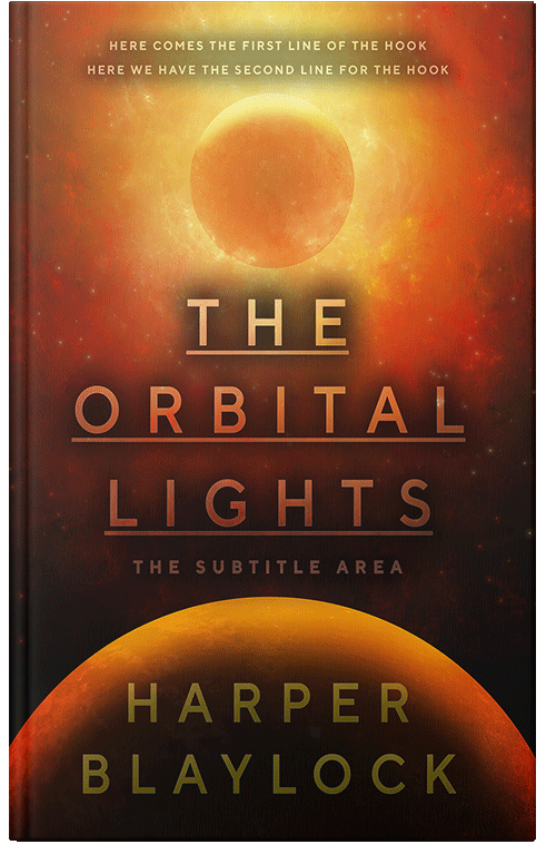 Front view of Premade Science Fiction Book Cover - Zest