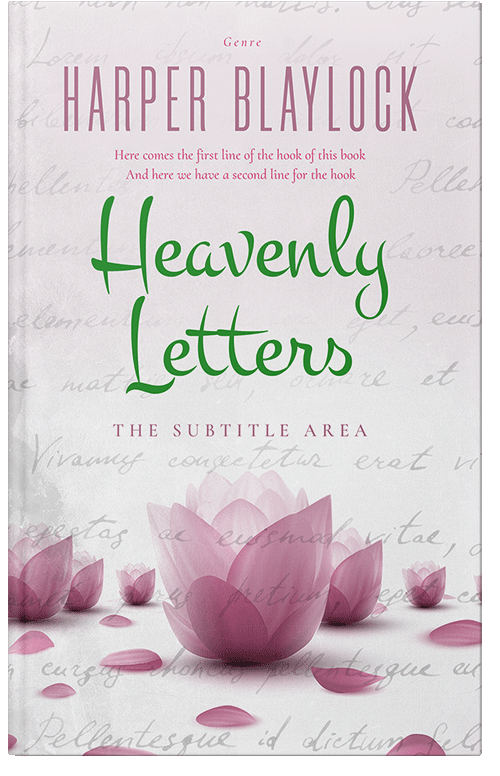 Front view of Lola #6926 - Premade Poetry Book Cover