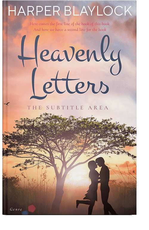 Front view of Tan #6927 - Premade Romance Book Cover