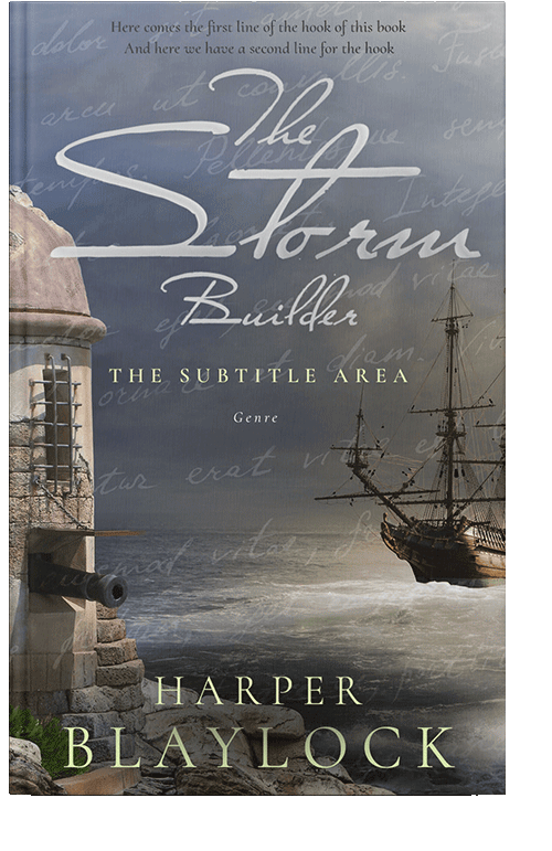 Front view of Mid Gray #6930 - Premade Historical Book Cover