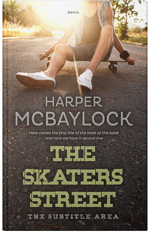 Front view of Taupe #6951 - Premade Teen & Young Adult Book Cover