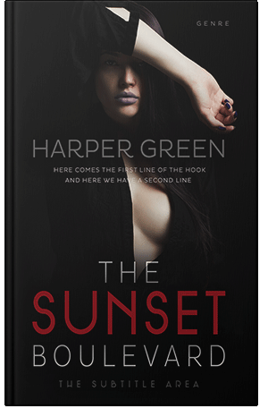 Pre Made Book Cover Black