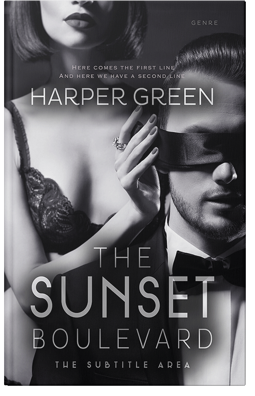 Front view of Premade Erotica Book Cover - French Gray