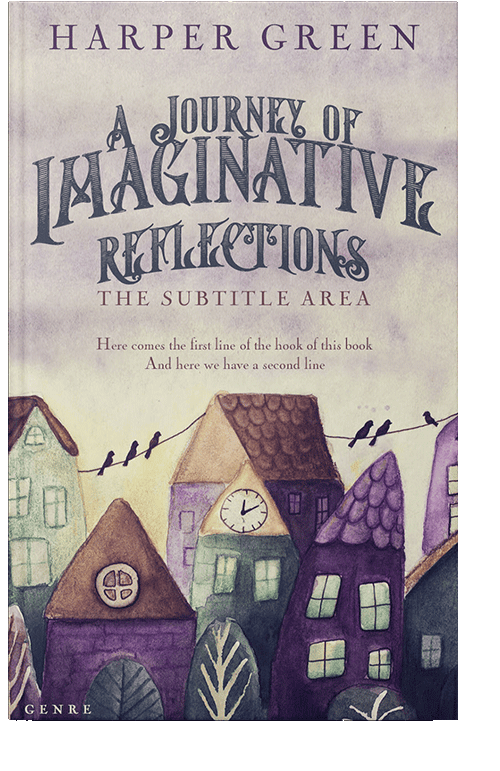 Front view of Swirl #7003 - Premade Fantasy Book Cover | BookCoverZone