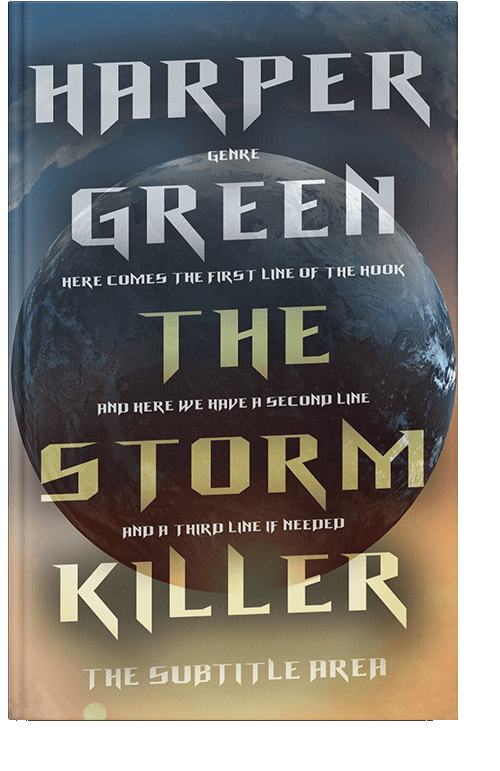 Front view of Akaroa #7007 - Premade Science Fiction Book Cover