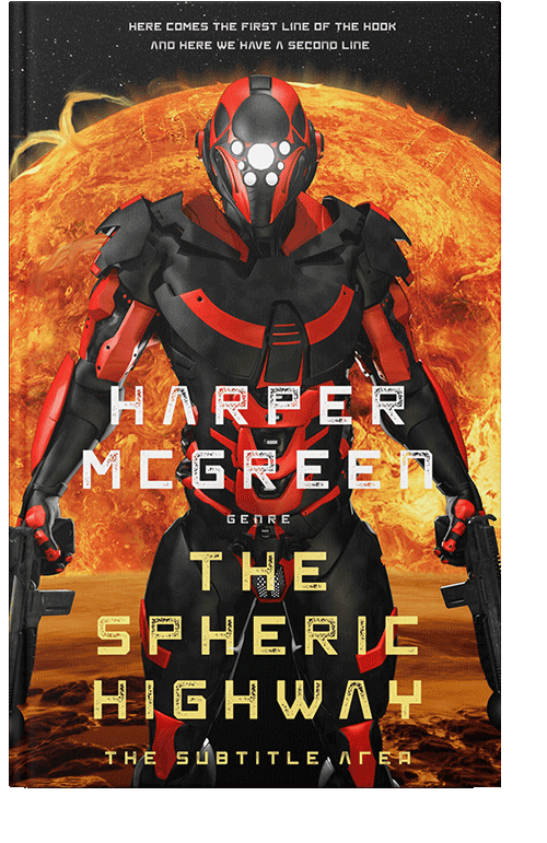 Front view of Eclipse #7009 - Premade Science Fiction Book Cover