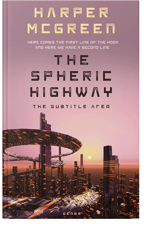 Front view of Oriental Pink #7010 - Premade Apocalyptica Book Cover