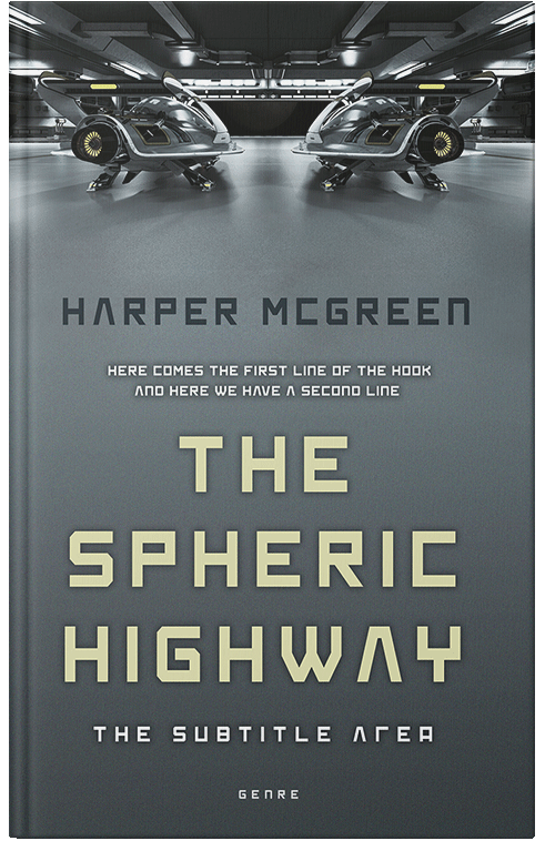 Front view of Nevada #7015 - Premade Science Fiction Book Cover