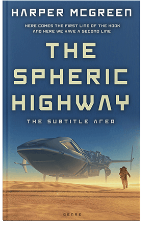 Pre Made Book Cover Astronaut