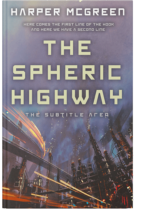 Front view of Topaz #7019 - Premade Science Fiction Book Cover