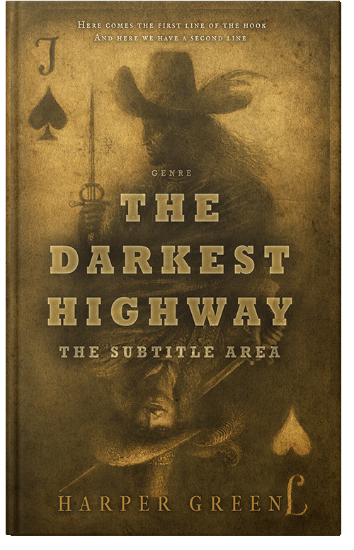 Front view of Punga #7024 - Premade Horror Book Cover