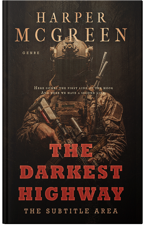 Front view of Asphalt #7031 - Premade Mystery & Thriller & Suspense Book Cover