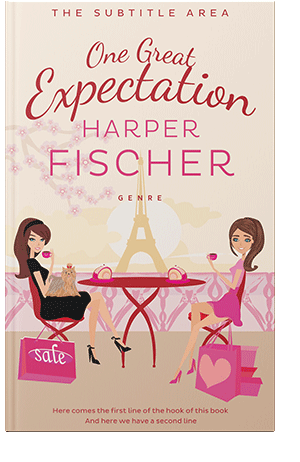 Pre Made Book Cover Almond