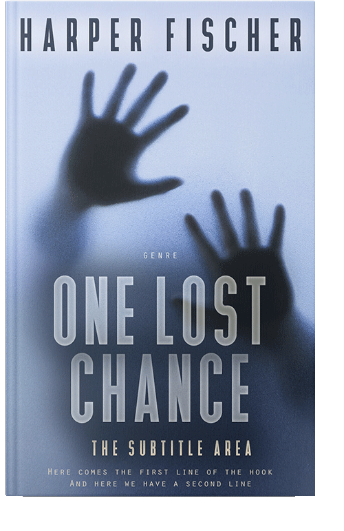 Front view of Periwinkle Gray #7066 - Premade Horror Book Cover