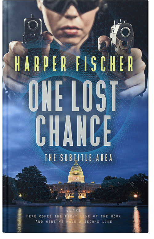 Front view of Premade Mystery & Thriller & Suspense Book Cover - Pickled Bluewood