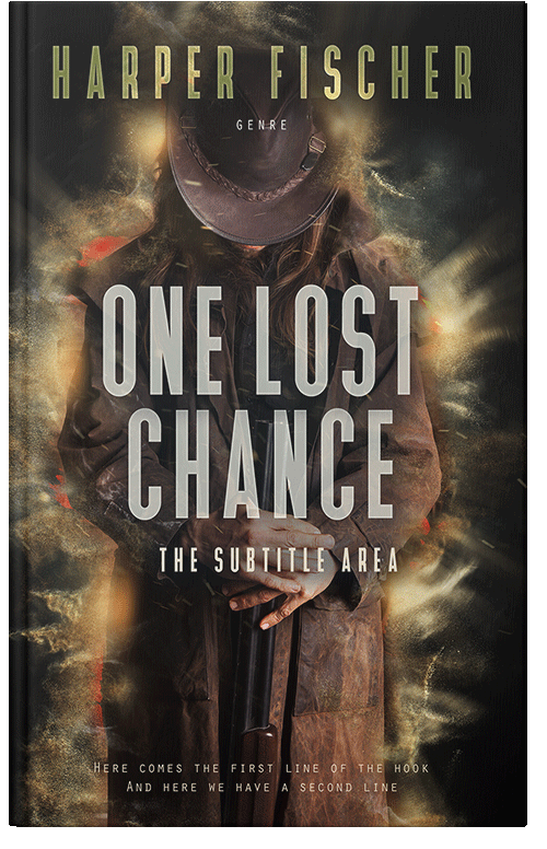 Front view of Premade Action & Adventure Book Cover - Zeus