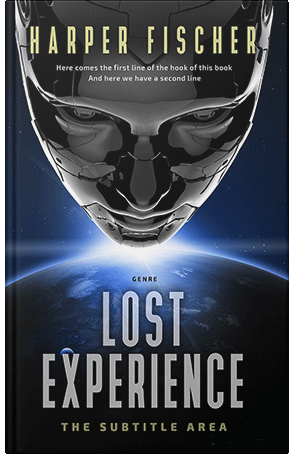 Pre Made Book Cover Silver Sand