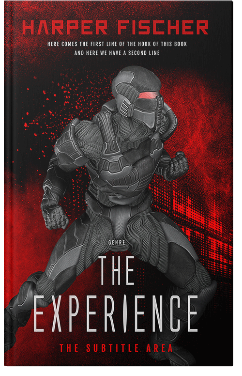 Front view of Cocoa Brown #7078 - Premade Science Fiction Book Cover