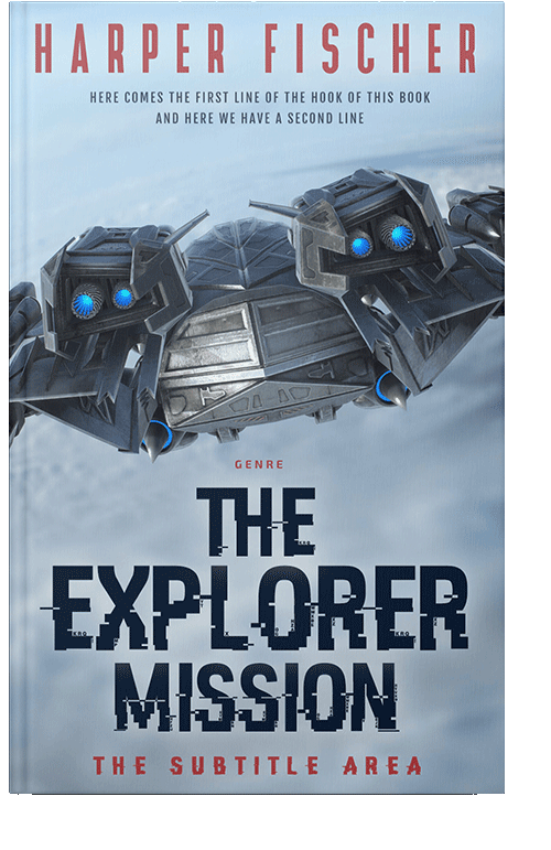 Front view of Pigeon Post #7083 - Premade Science Fiction Book Cover