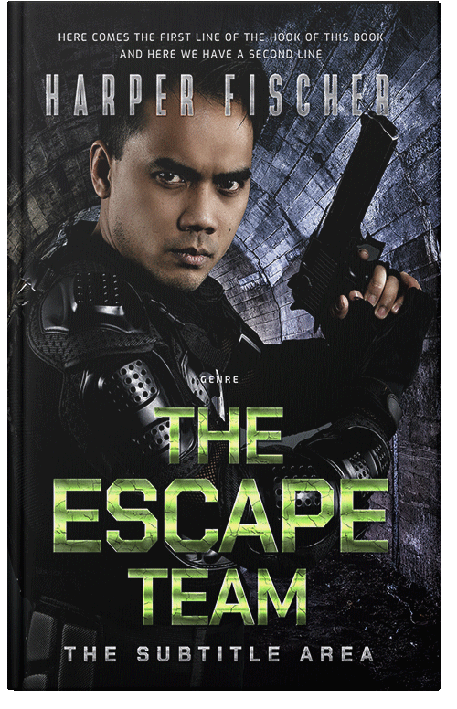 Front view of Swamp Green #7095 - Premade Mystery & Thriller & Suspense Book Cover