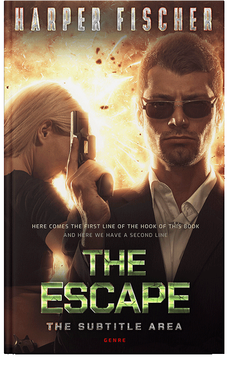 Front view of Pancho #7100 - Premade Romance Book Cover