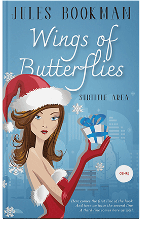 Pre Made Book Cover Fountain Blue