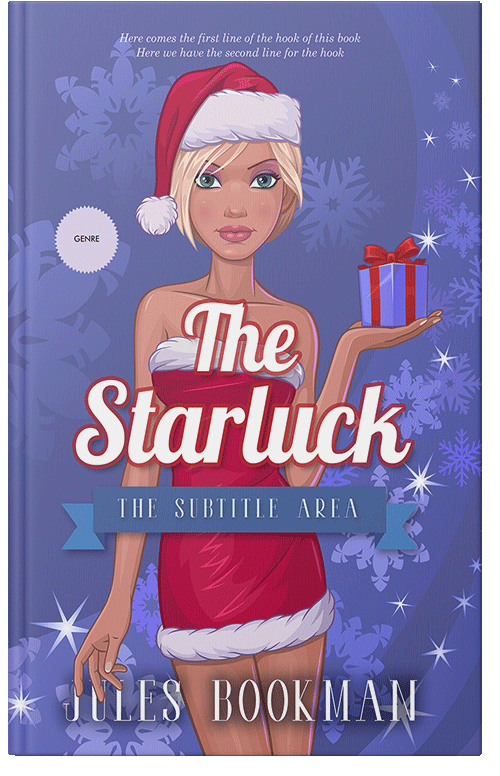 Front view of Premade Romance Book Cover - Scampi