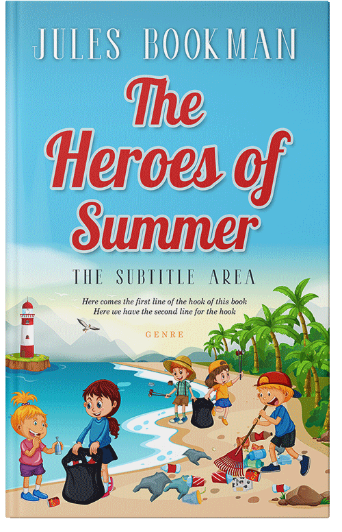 Front view of Premade Children's Book Cover - Viking