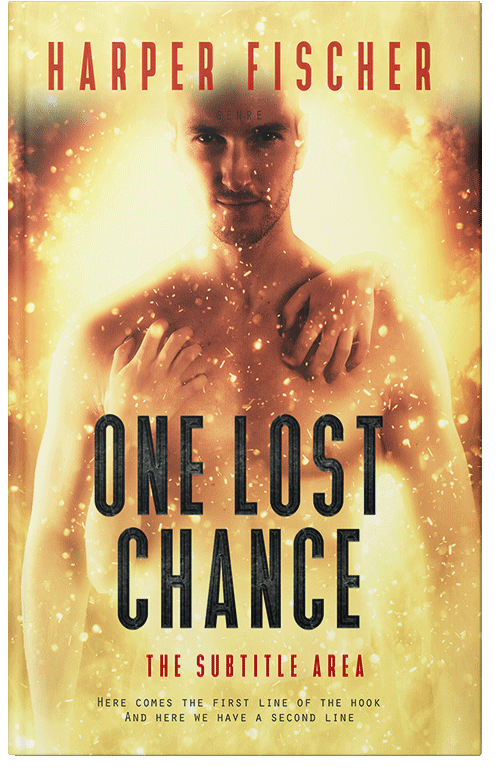 Front view of Premade Erotica Book Cover - Buff