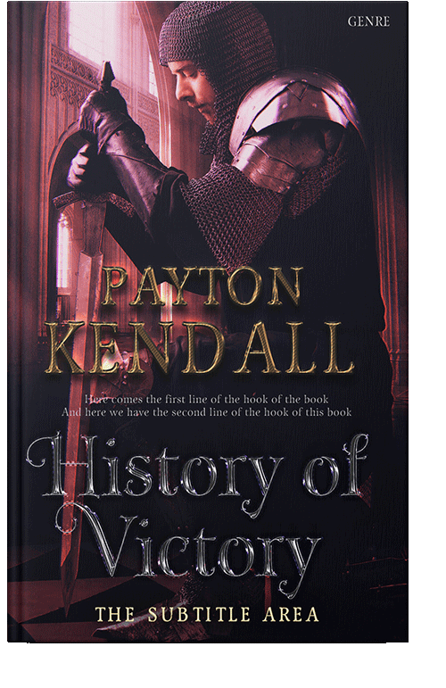 Front view of Puce #7158 - Premade Historical Book Cover